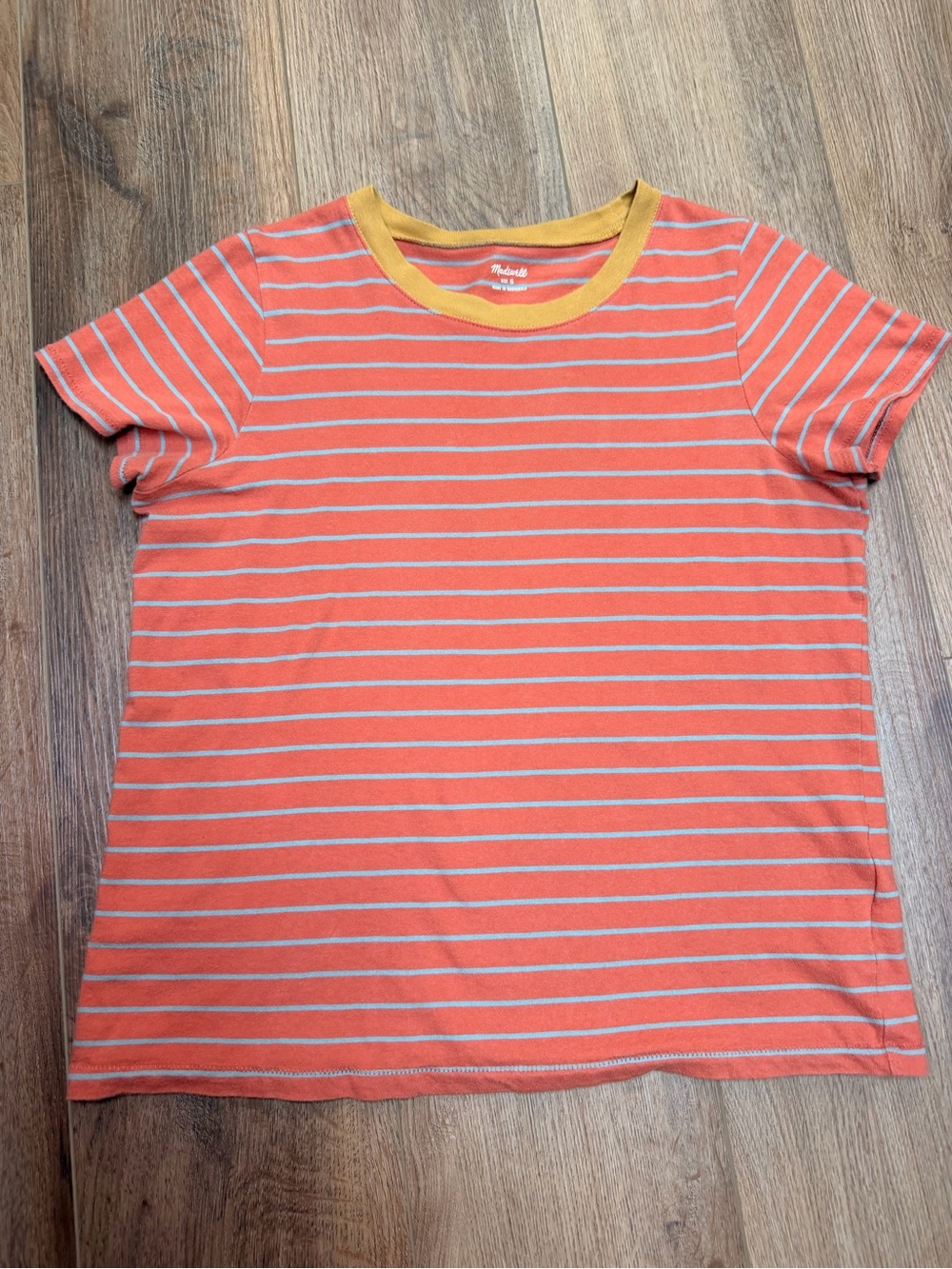Madewell Northside Vintage Tee Small Stripe Ringer T Shirt Retro 90s Style Fall